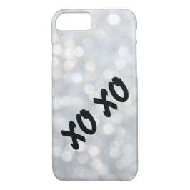 Hugs & Kisses Silver iPhone 7 Fodral