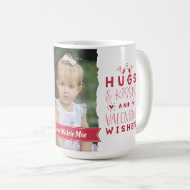 Hugs & Kisses & Valentines Önskemål Kaffemugg