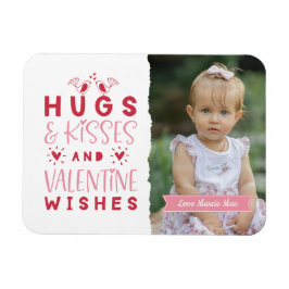 Hugs & Kisses & Valentines Önskemål Magnet