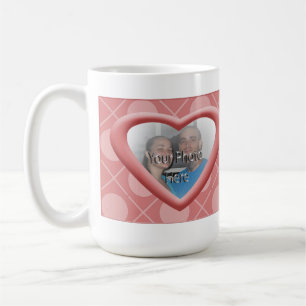 Hugs & Kisses XOXO Heart Photo Mugg