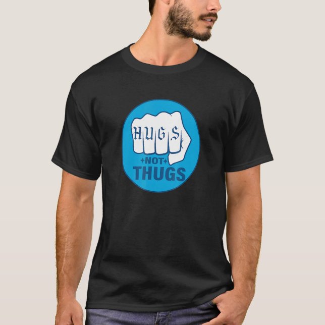 Hugs Not Thugs Manar Women T Shirt (Framsida)