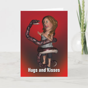 Hugs och Kisses Birthday Kort
