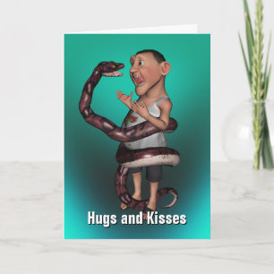Hugs och Kisses Birthday Kort