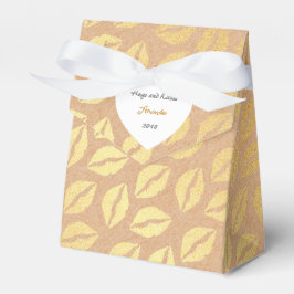 Hugs och Kisses Cardboard Birthday WedFavor Presentaskar