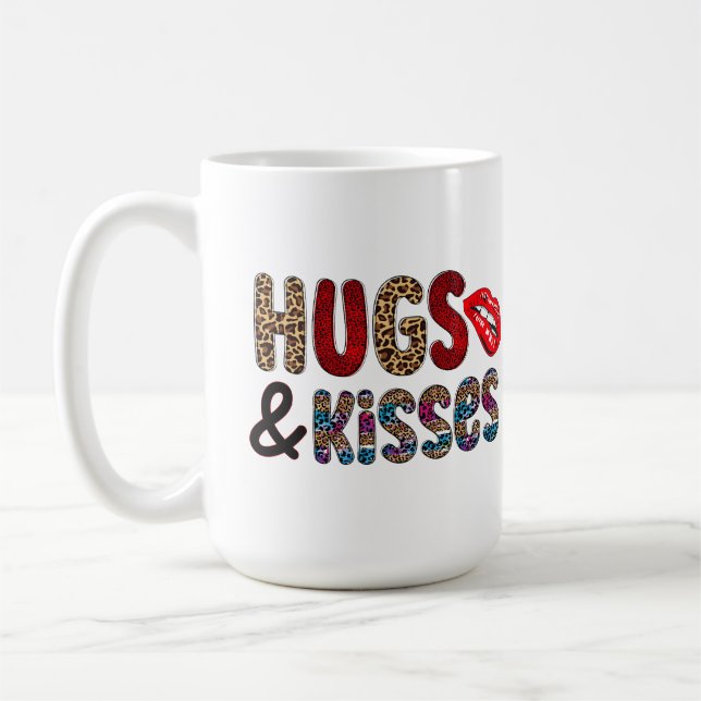 Hugs och Kisses Coffee Mugg (Vänster)