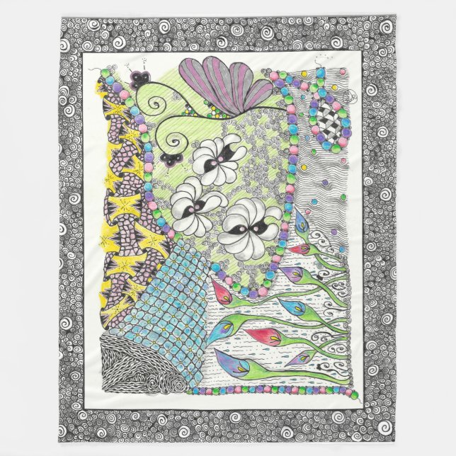 Hugs och Kisses Fleece Blanket (Framsidan)