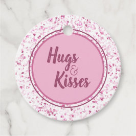 Hugs och Kisses Gåvor Etiketter