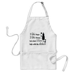 Hugs och Kisses Kitchen Quote Förkläde