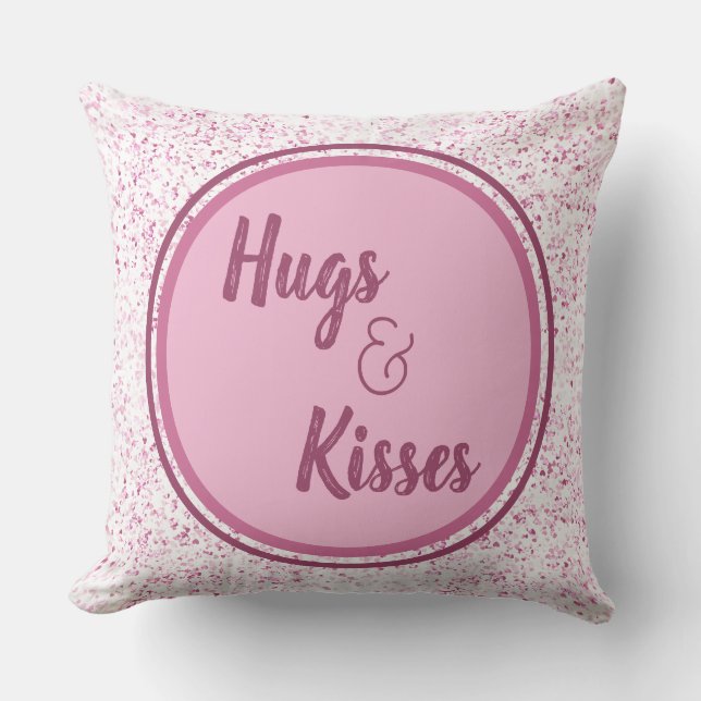 Hugs och Kisses Kudde (Framsida)