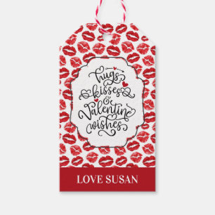 Hugs och Kisses   LÄPPAR   Alla hjärtans dag Presentetikett