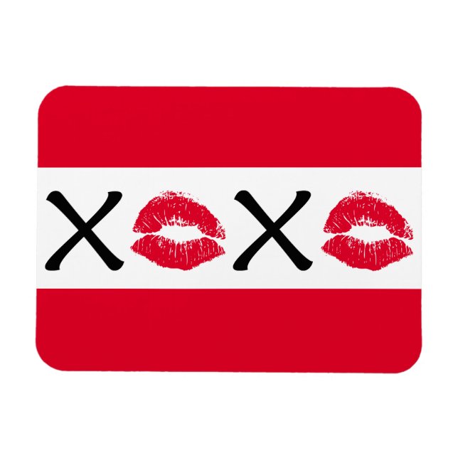 Hugs och Kisses Magnet (Horisontell)