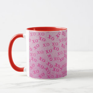 Hugs och Kisses Rosa XO Mugg
