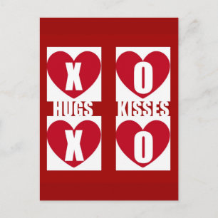 Hugs och Kisses Vykort