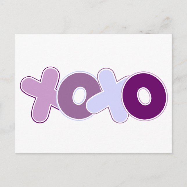 Hugs och Kisses Vykort (Framsida)