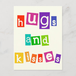 Hugs och Kisses Vykort