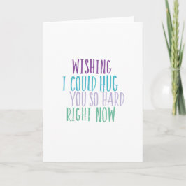Hugs så hårt citattecken kort