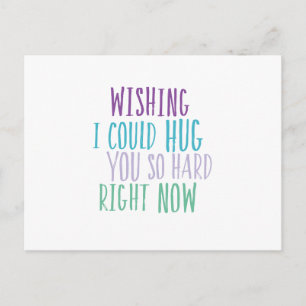 Hugs So Hard Postcard Vykort