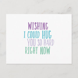 Hugs So Hard Postcard Vykort