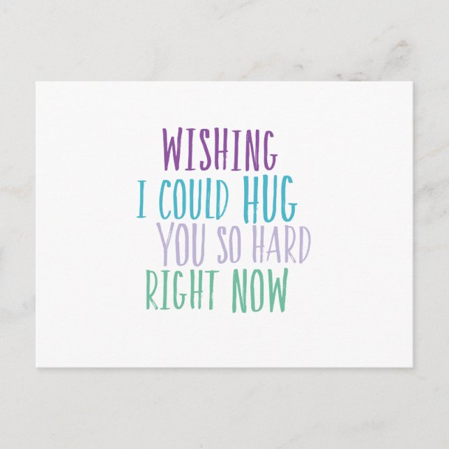 Hugs So Hard Postcard Vykort (Framsida)