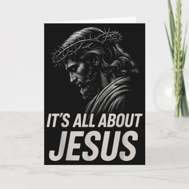 Hugvyn Allt Om Jesus Kristet Tro Patriot Kort (Framsida)