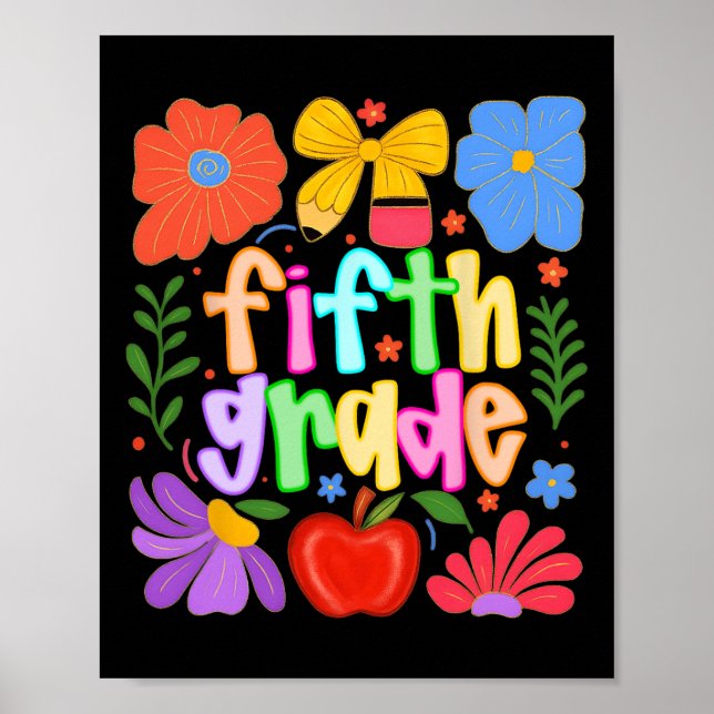 Hugvyn Ck Till Skolan Femte Klass Förberedande Lär Poster (Framsidan)