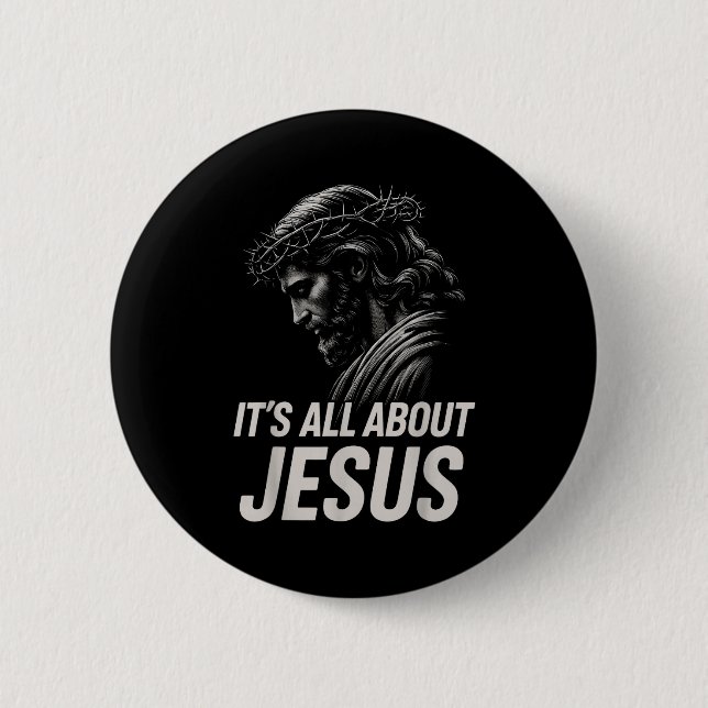 Hugvyn Det handlar allt om Jesus kristen tro patri Knapp (Framsida)