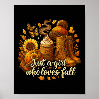 Hugvyn Höst Autumn_ Bara en tjej som älskar Fall K Poster
