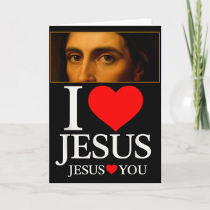 Hugvyn Jag älskar Jesus Jag älskar Jesus Tro Ameri Kort