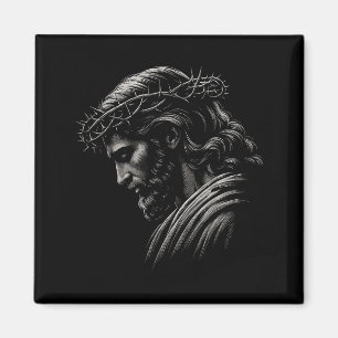 Hugvyn Jesus ansikte törnekrona Gud Bibeln Kristus Magnet