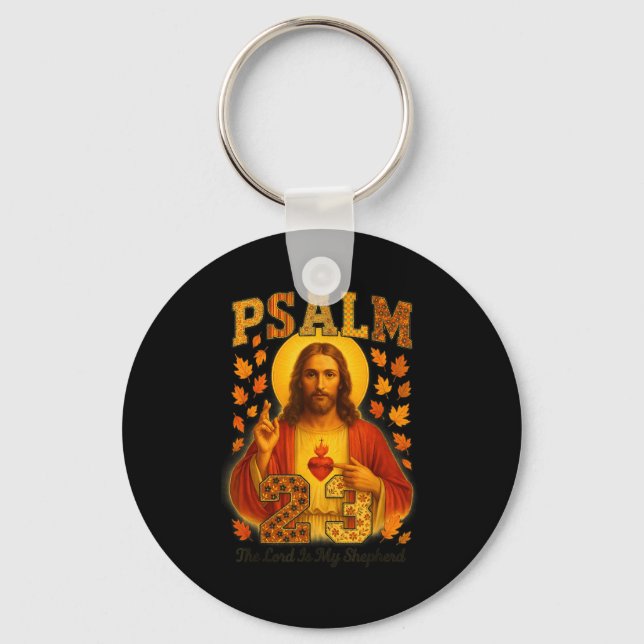 Hugvyn Psalm 23 Herren är min herde Tro Höst Nyckelring (Framsida)