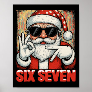 Hugvyn Rolig Sex Sju Meme Jul Cool Santa S Poster