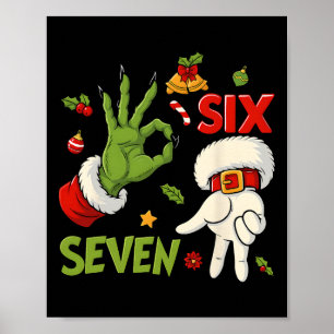 Hugvyn Rolig Sex Sju Meme Jul Tomte Sägande Poster