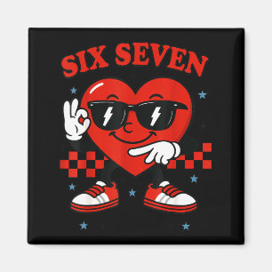 Hugvyn Sex Sju Hjärta 6 7 Meme Pojke Flicka Rolig Magnet