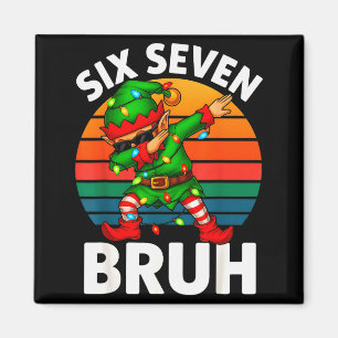 Hugvyn Six Seven 6 7 Meme Dabbing Alv Glad Jul Magnet