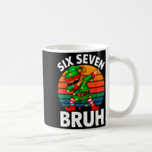 Hugvyn Six Seven 6 7 Meme Dabbing Tomte God Jul Kaffemugg