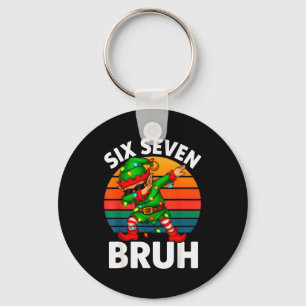 Hugvyn Six Seven 6 7 Meme Dabbing Tomte God Jul Nyckelring