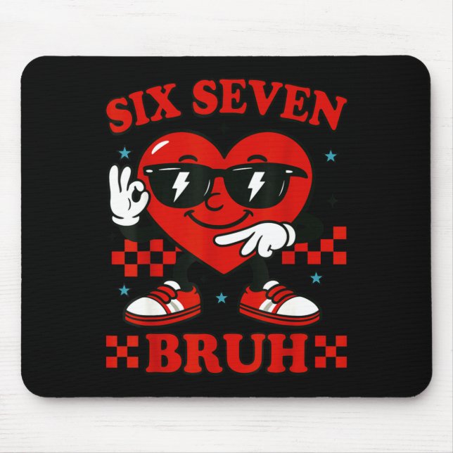 Hugvyn Six Seven Bruh Heart 6 7 Meme Valentine Boy Musmatta (Framsidan)
