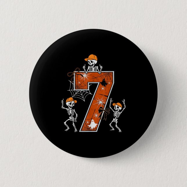 Hugvyn Six Seven Meme 6 7 Halloween Costume Dancin Knapp (Framsida)