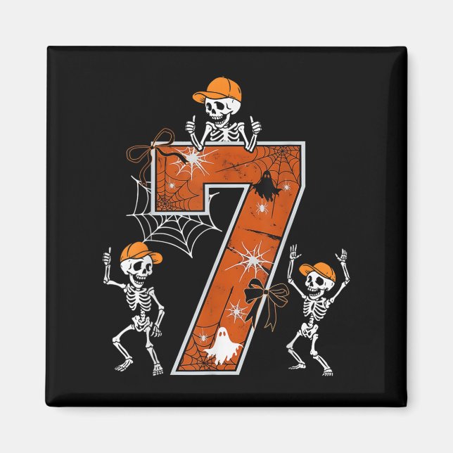 Hugvyn Six Seven Meme 6 7 Halloween-kostym Dansar Magnet (Framsidan)