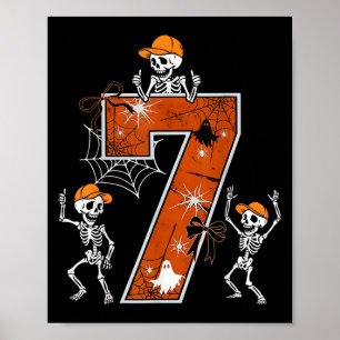 Hugvyn Six Seven Meme 6 7 Halloween-kostym Dansar Poster