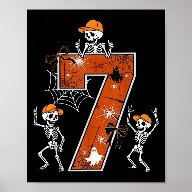 Hugvyn Six Seven Meme 6 7 Halloween-kostym Dansar Poster (Framsidan)