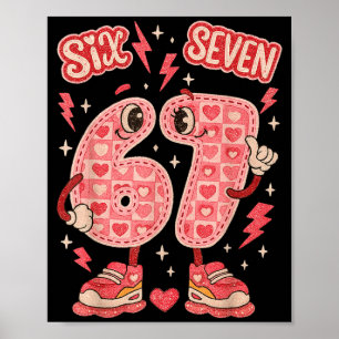 Hugvyn Six Seven Valentine Love 67 Stilig Coquette Poster