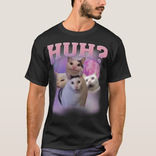 Huh Cat Meme Shirt T (Framsida)