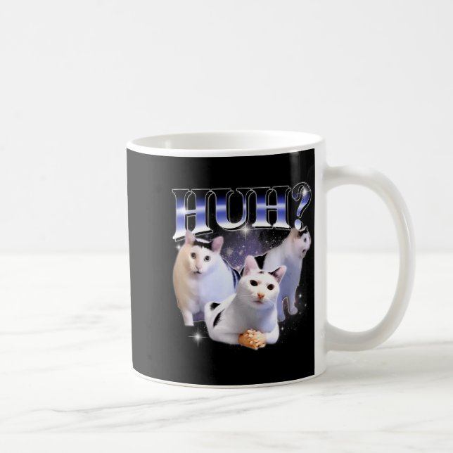 Huh Funny Dank Cat Stud Oddly Bootleg Specific Dan Kaffemugg (Höger)
