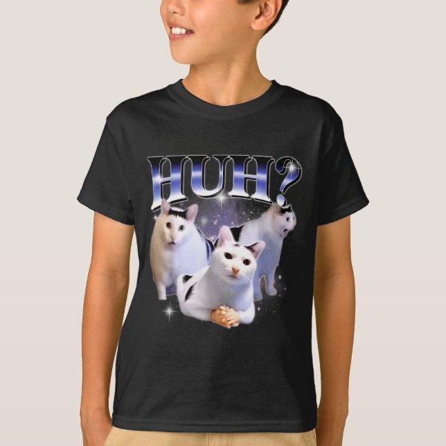 Huh Funny Dank Cat Stud Oddly Bootleg Specific Dan T Shirt (Framsida)