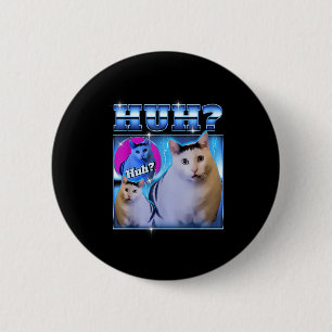 Huh Katt Rolig Katt Meme Konstig Katt Bootleg Knapp