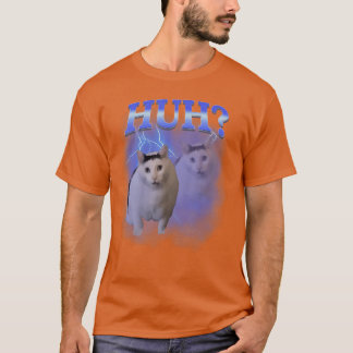 Huh Silly Cat Meme Funny Oddly Bootleg Specific Da T Shirt