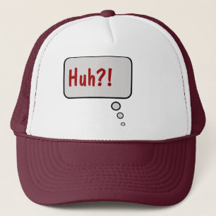 Huh?! Tänkan bubblar hatten Keps