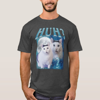 Huh Vad Roligt Katt Meme roligt T Shirt