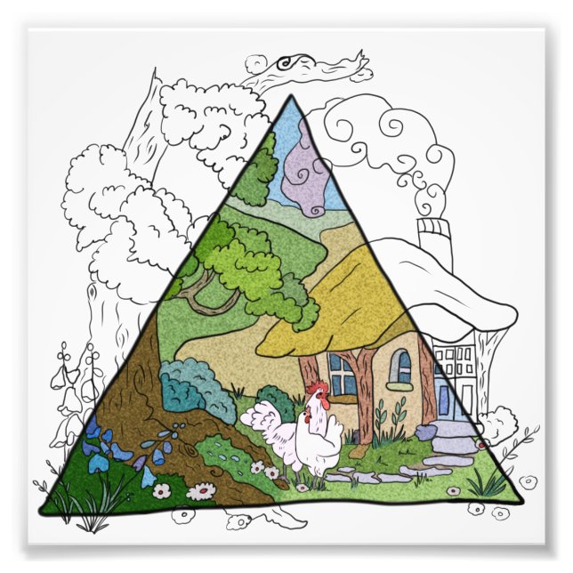 Hühnerhaus Fototryck (Framsidan)